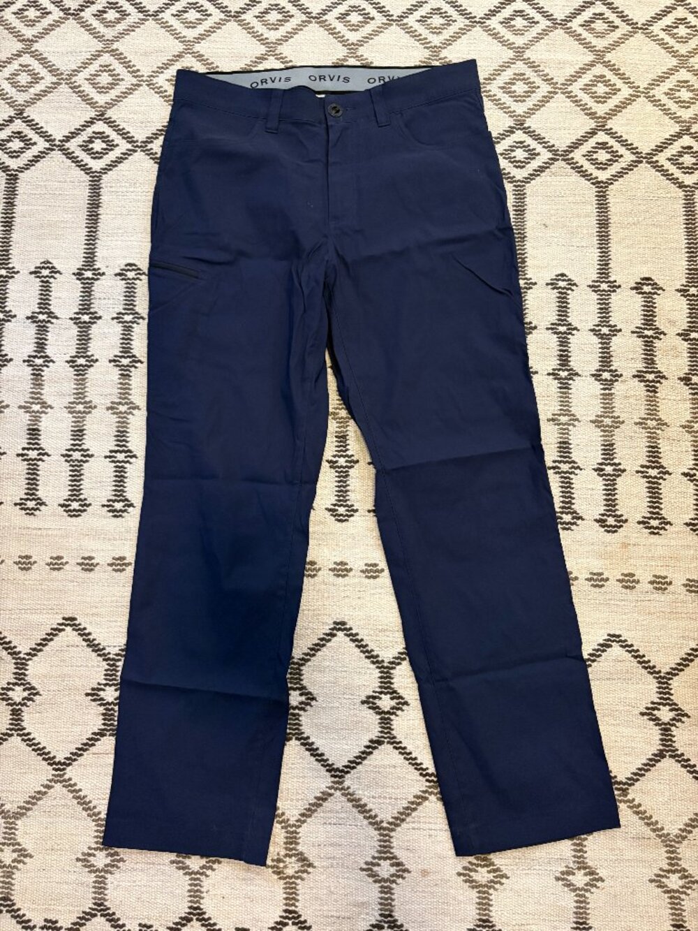 Orvis Men’s Navy Stretch Travel Performance Pants 34x34